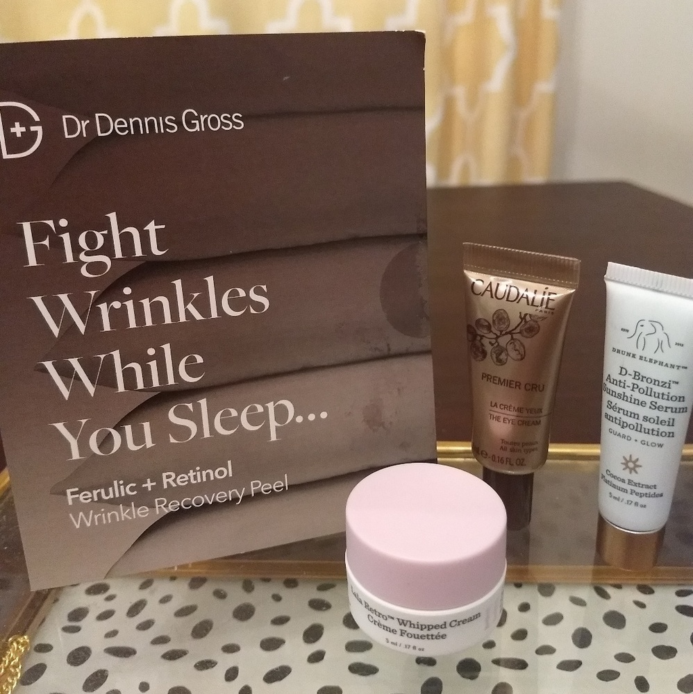 Caudalie and Drunk Elephant sampler + BONUS peel
